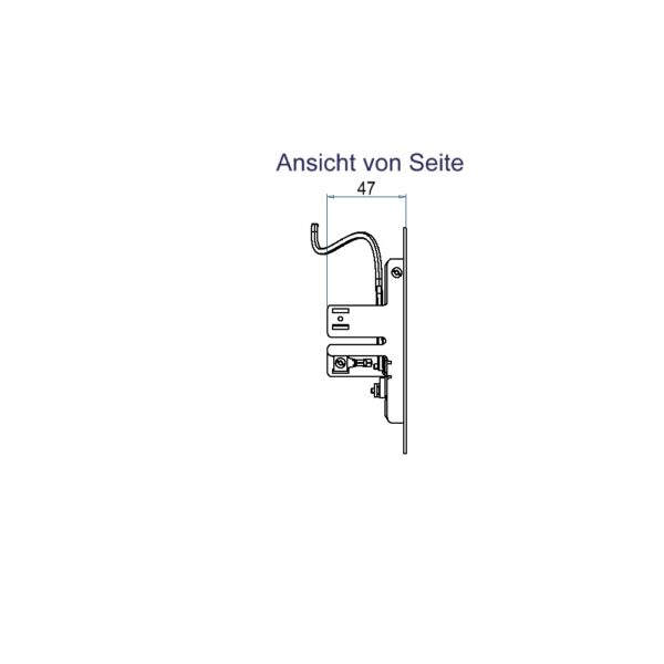 Produktbild WAD 102 203  -  Wandauslass WAD Rahmen mit Klappdeckel Typ 2, weiss